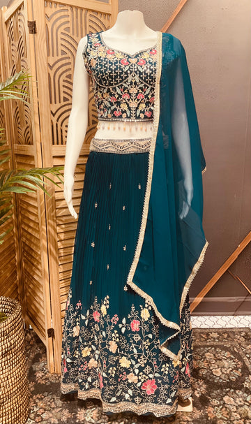 Vibrant Festive Lehenga Set - Party & Wedding Wear