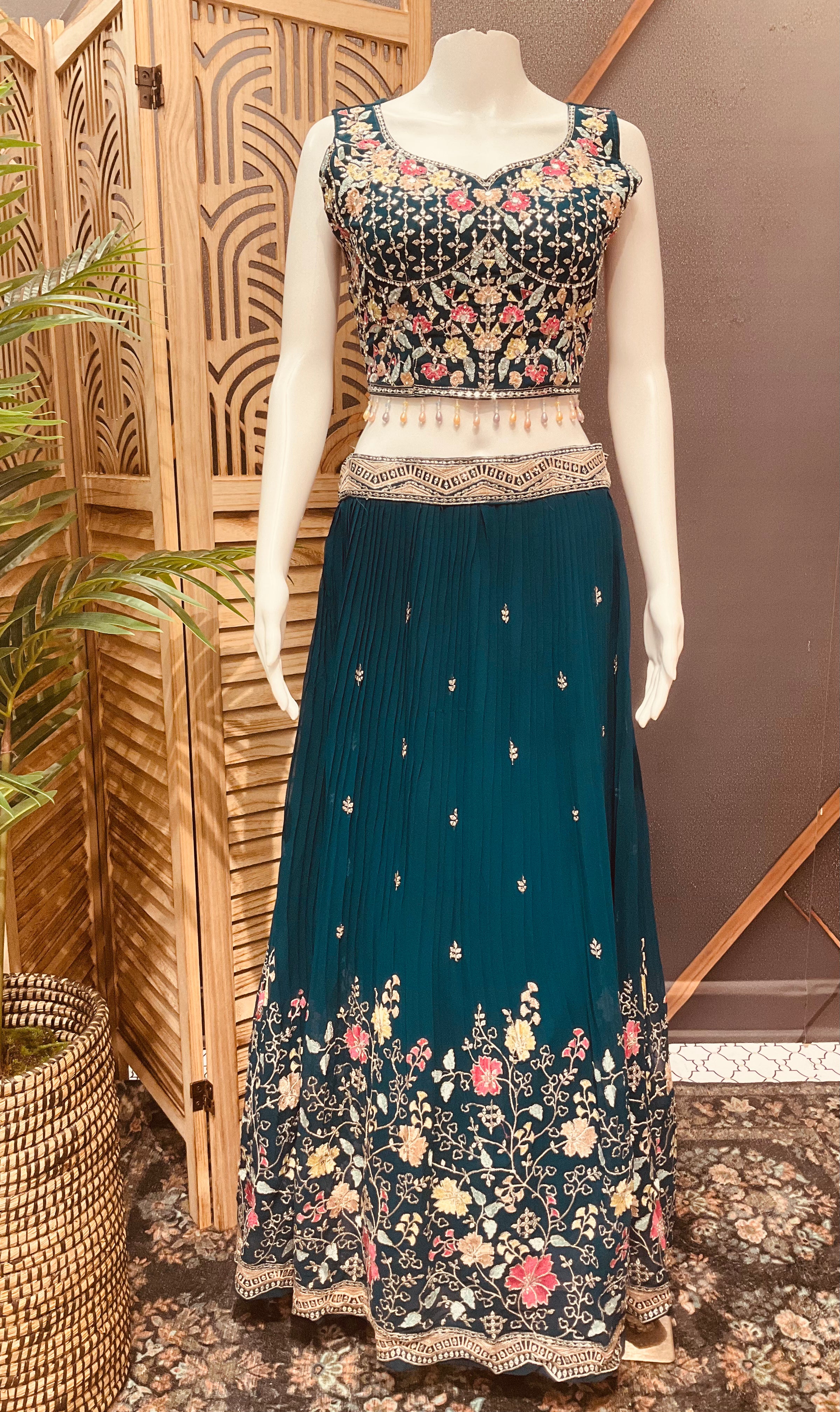 Celebration Chic: Vibrant Lehenga Set for Festive Moments