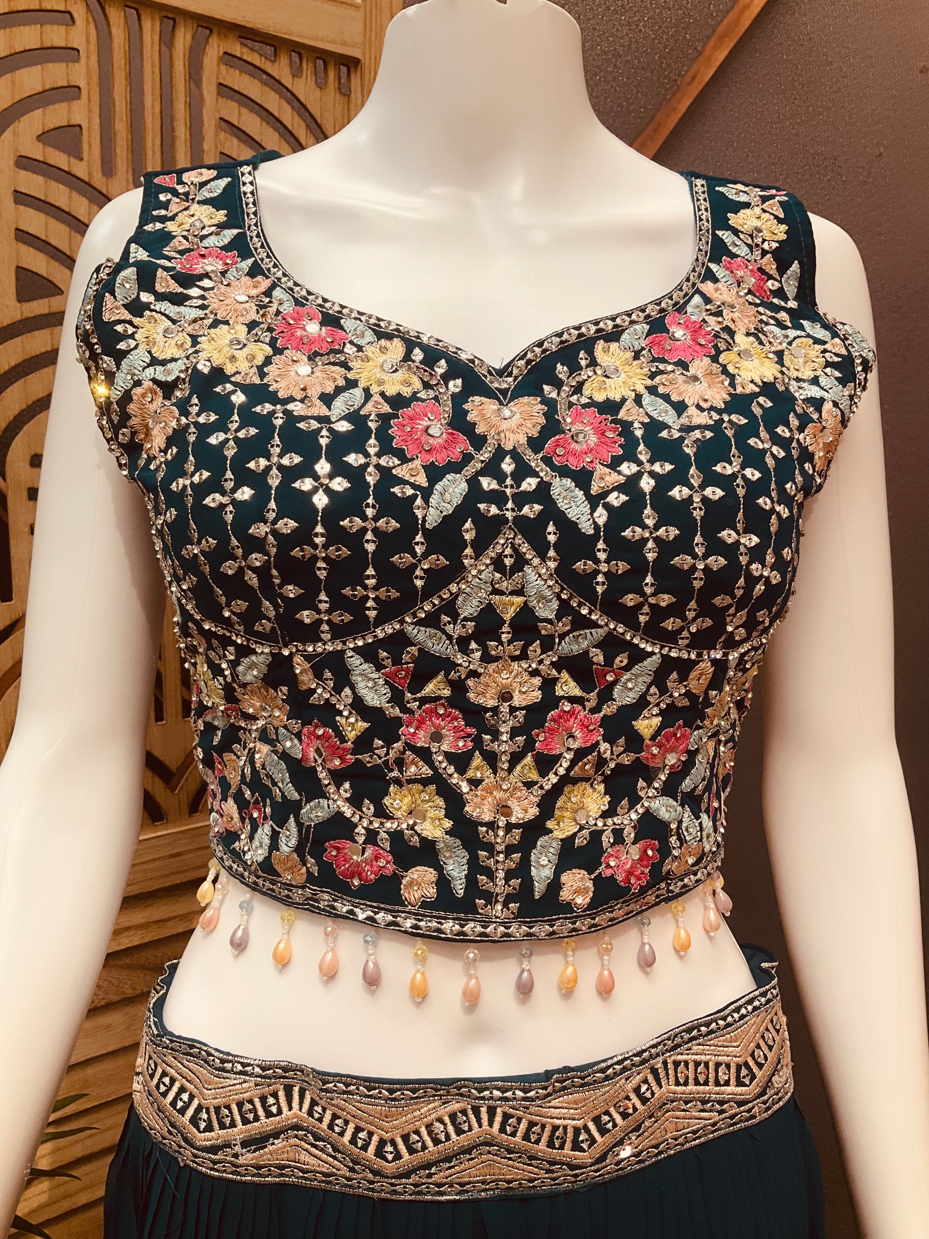 Celebration Chic: Vibrant Lehenga Set for Festive Moments