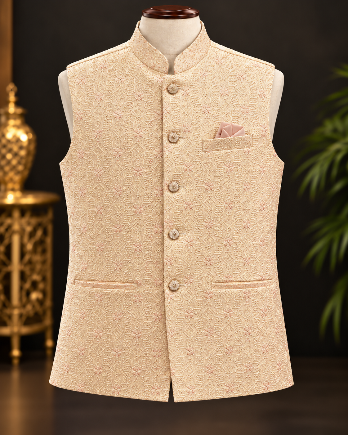 Men’s Half White Vest - Mens - Vest - Anandi Fashions