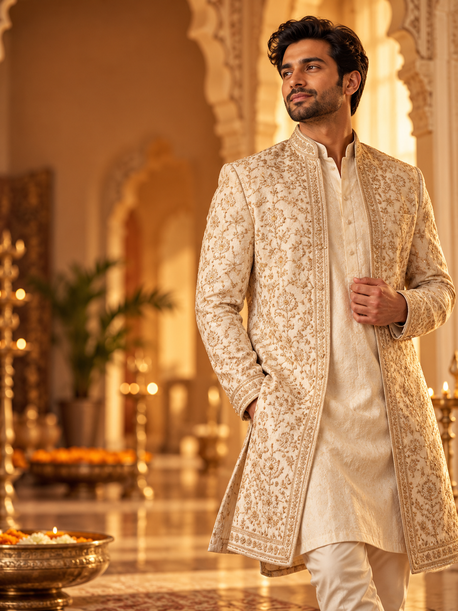 Men's Sherwani for Special Ocassions at Anandi Fashions