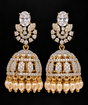 CZ Jhumkas/Earrings