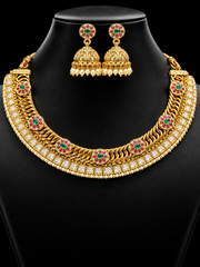 Trending Jalebi Model Gold Finish Necklace Set