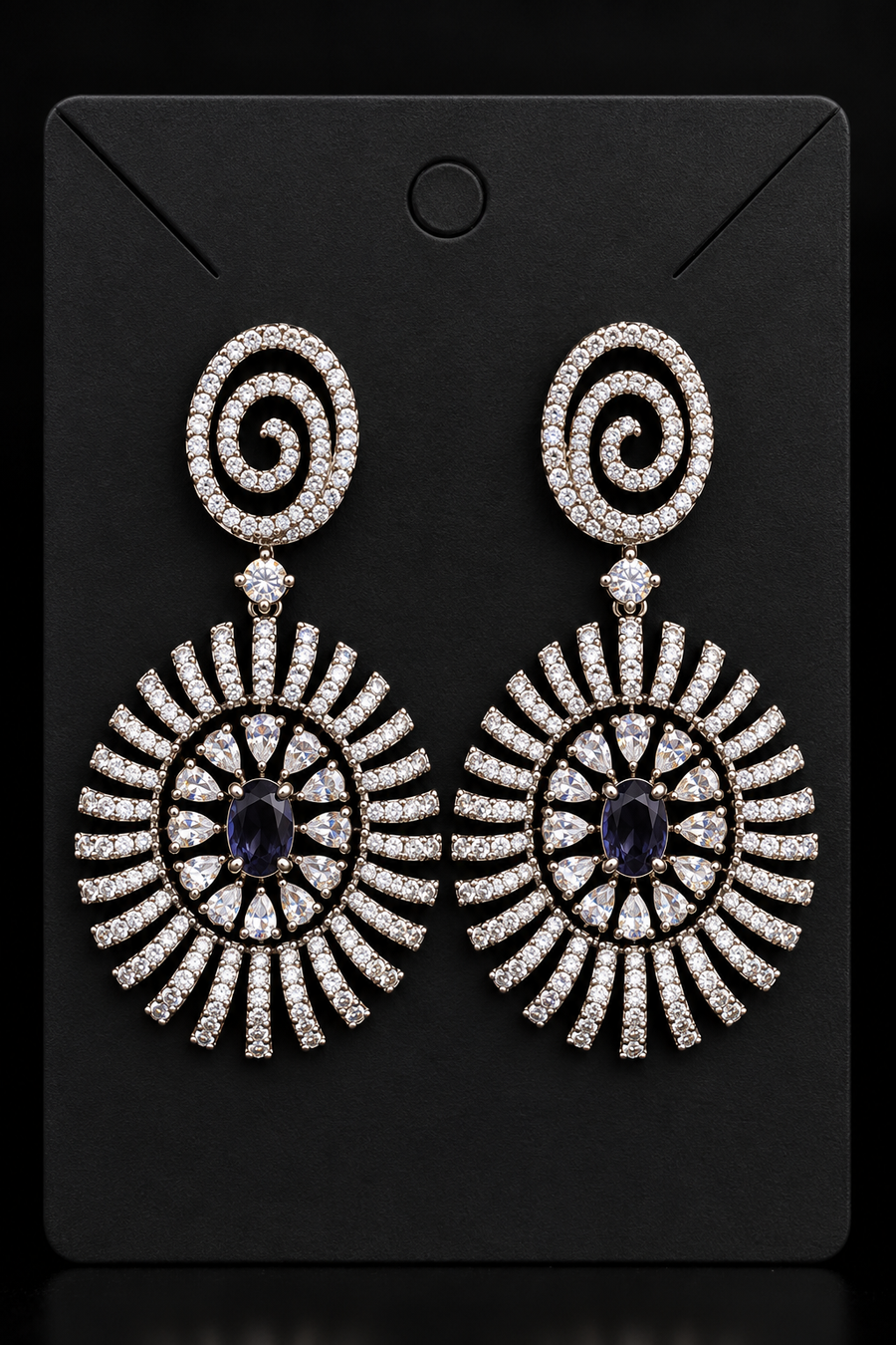 Silver Finish Earrings - Jewelry - Earrings - Anandi Fashions