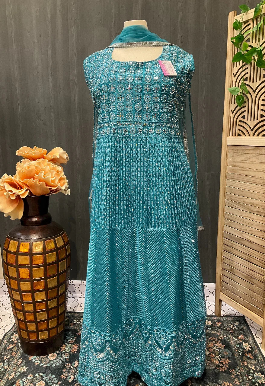 Plus Size - Party wear floor length dress- Size 56/58