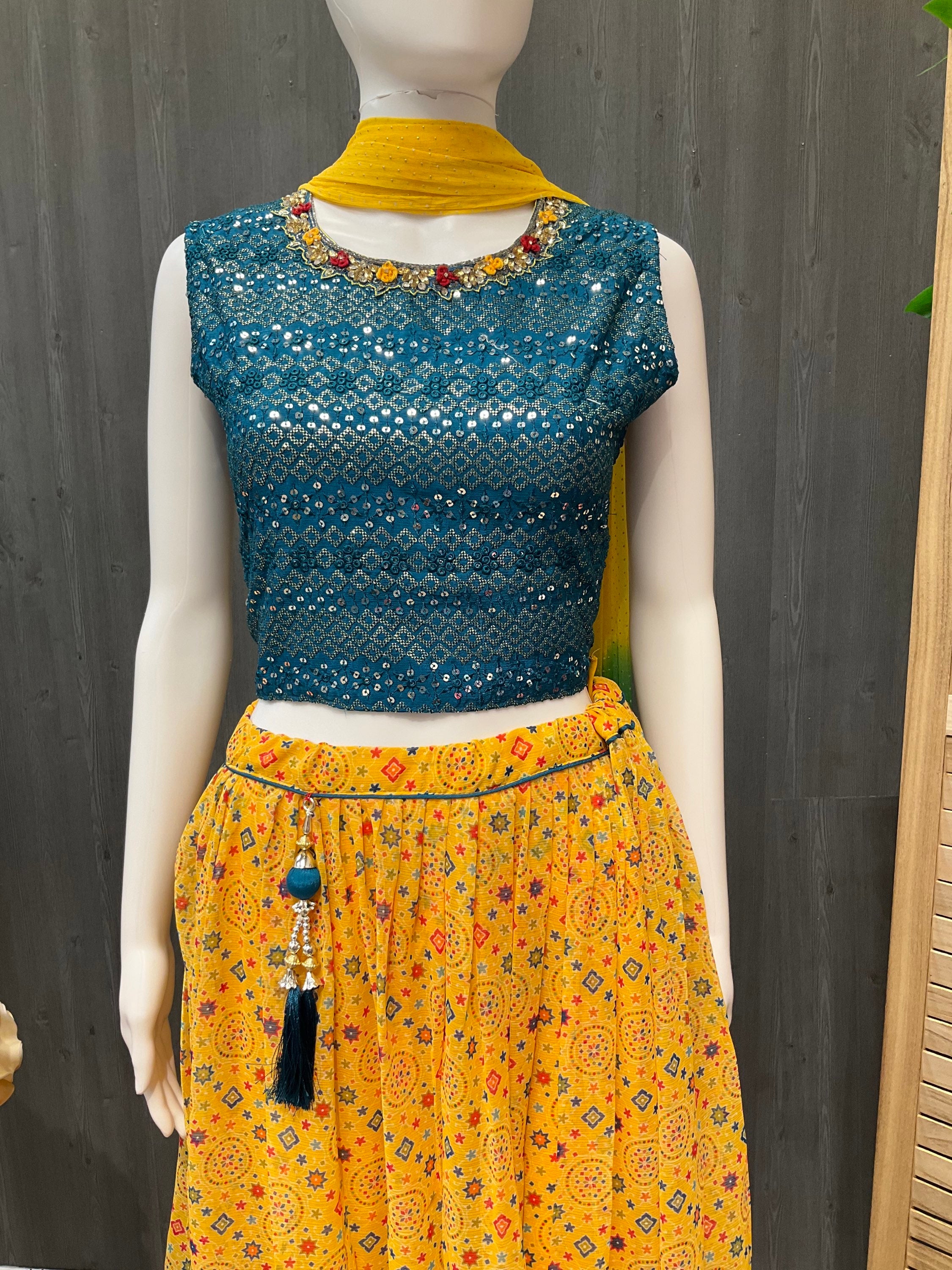 Teen Girls Georgette Lehenga set image 1