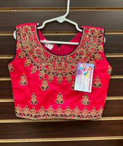 Girls - Navy Blue and Pink combination Lehenga set-size 26