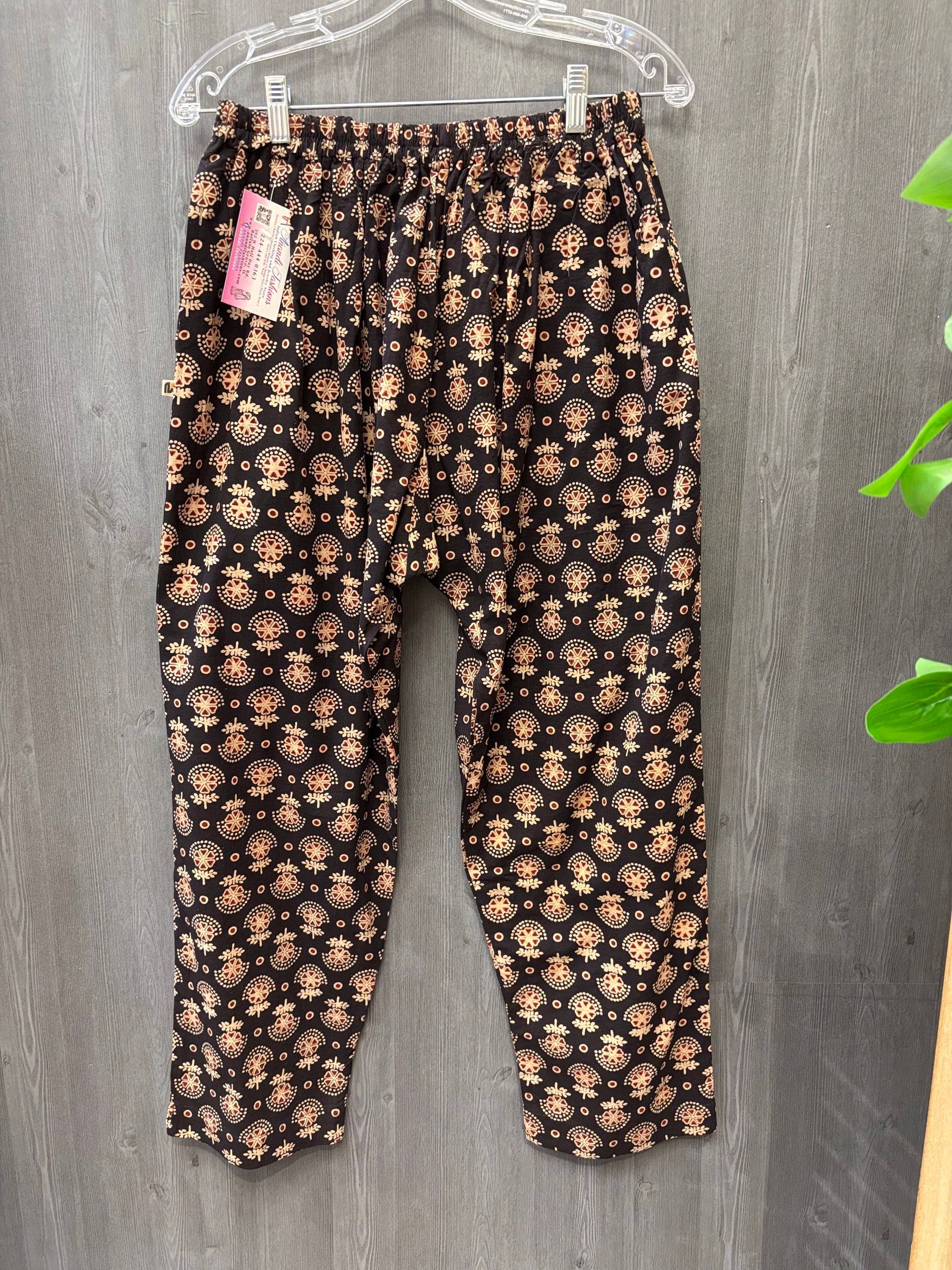 Pure Cotton Kalamkari Pants(fits upto 44size) image 1