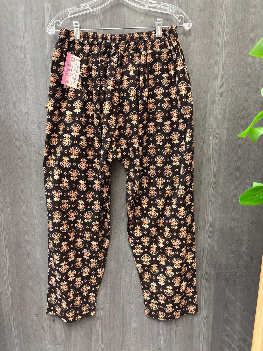 Pure Cotton Kalamkari Pants(fits upto 44size)