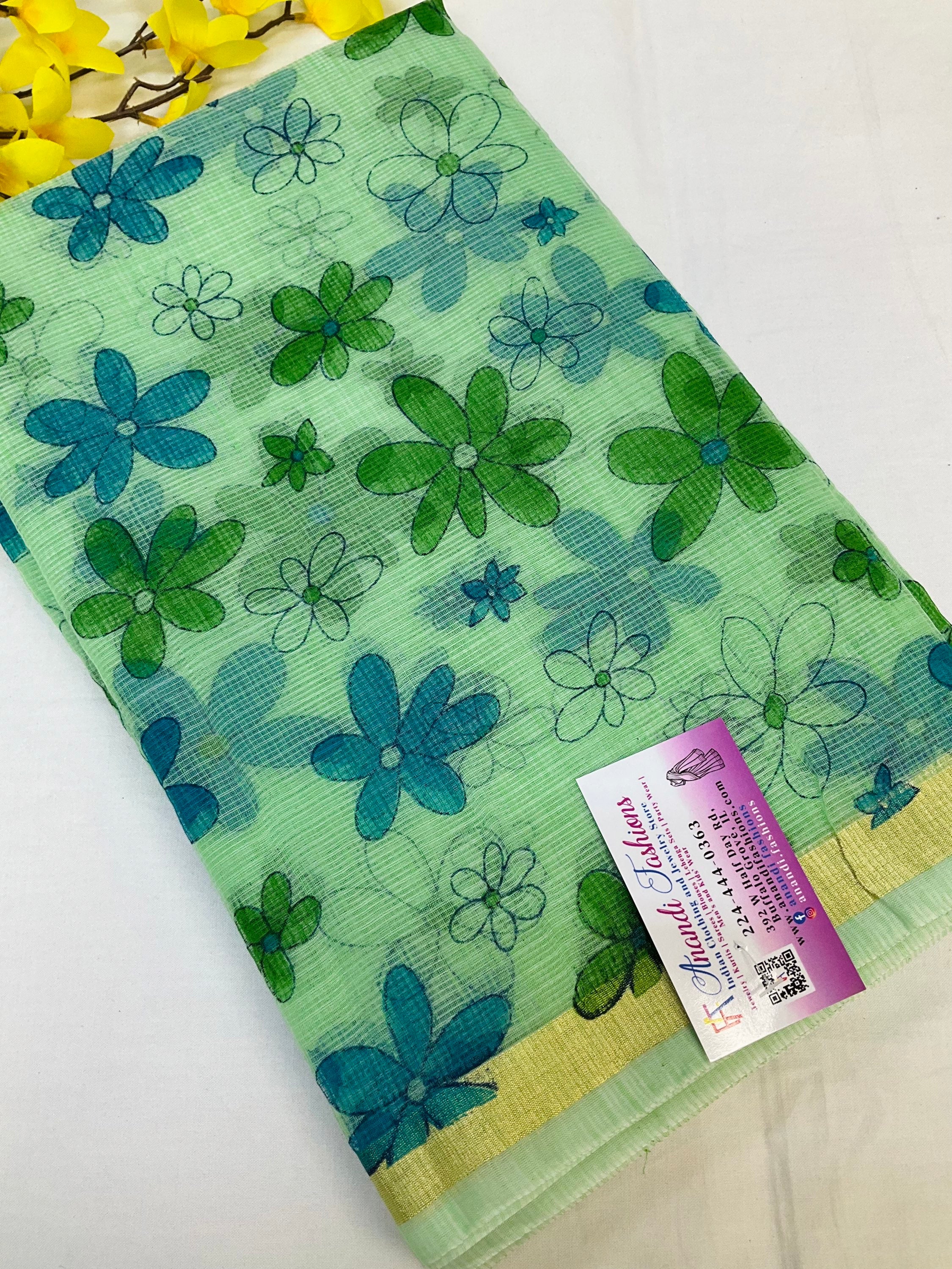 Kota sarees with floral print image 3