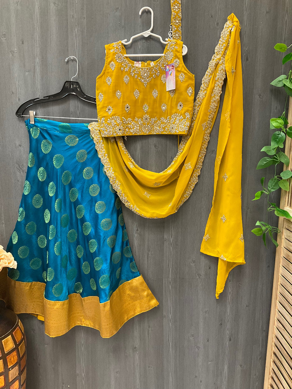 Party wear kids half saree set  image 0