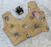 Sleeveless Blouse - Beige color