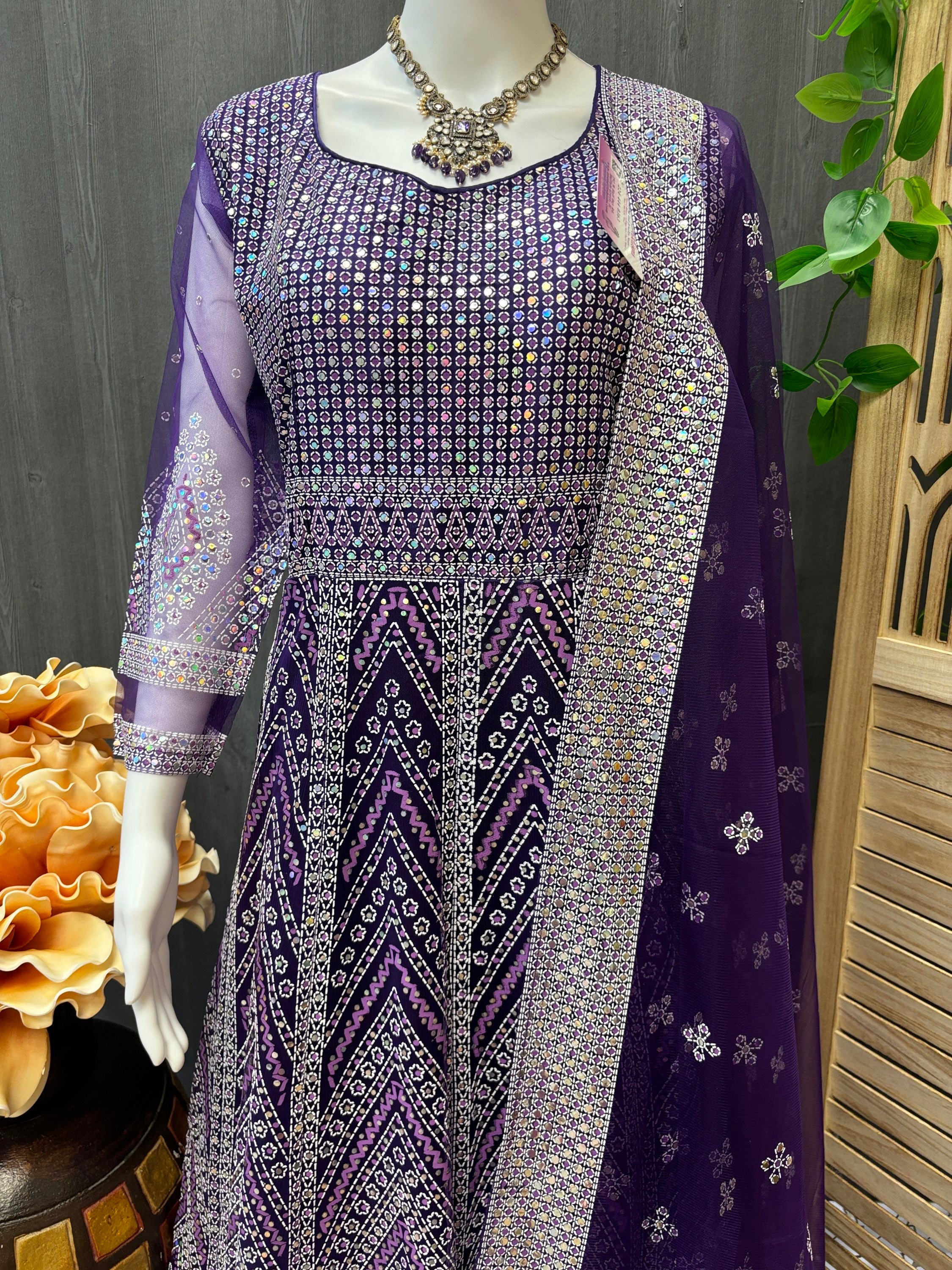 Stylish Full Print Party Dress for Special Occasions image 1