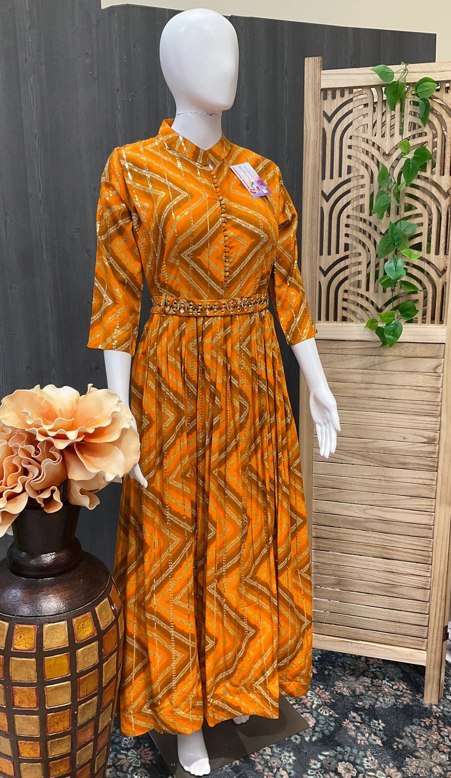 Bandhini Gowns/Kurtis with Belt