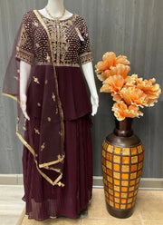 Vibrant Party Wear Lehenga Set Size 38 - Wedding & Festive