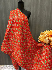 Chinon Dupatta - Textured Elegance in Printed Crushed Chinon Dupattas