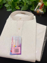 Men Kurta Pajama - Cotton Pyjama sets in Light Cream Color