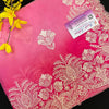 Organza saree with thread embroidery