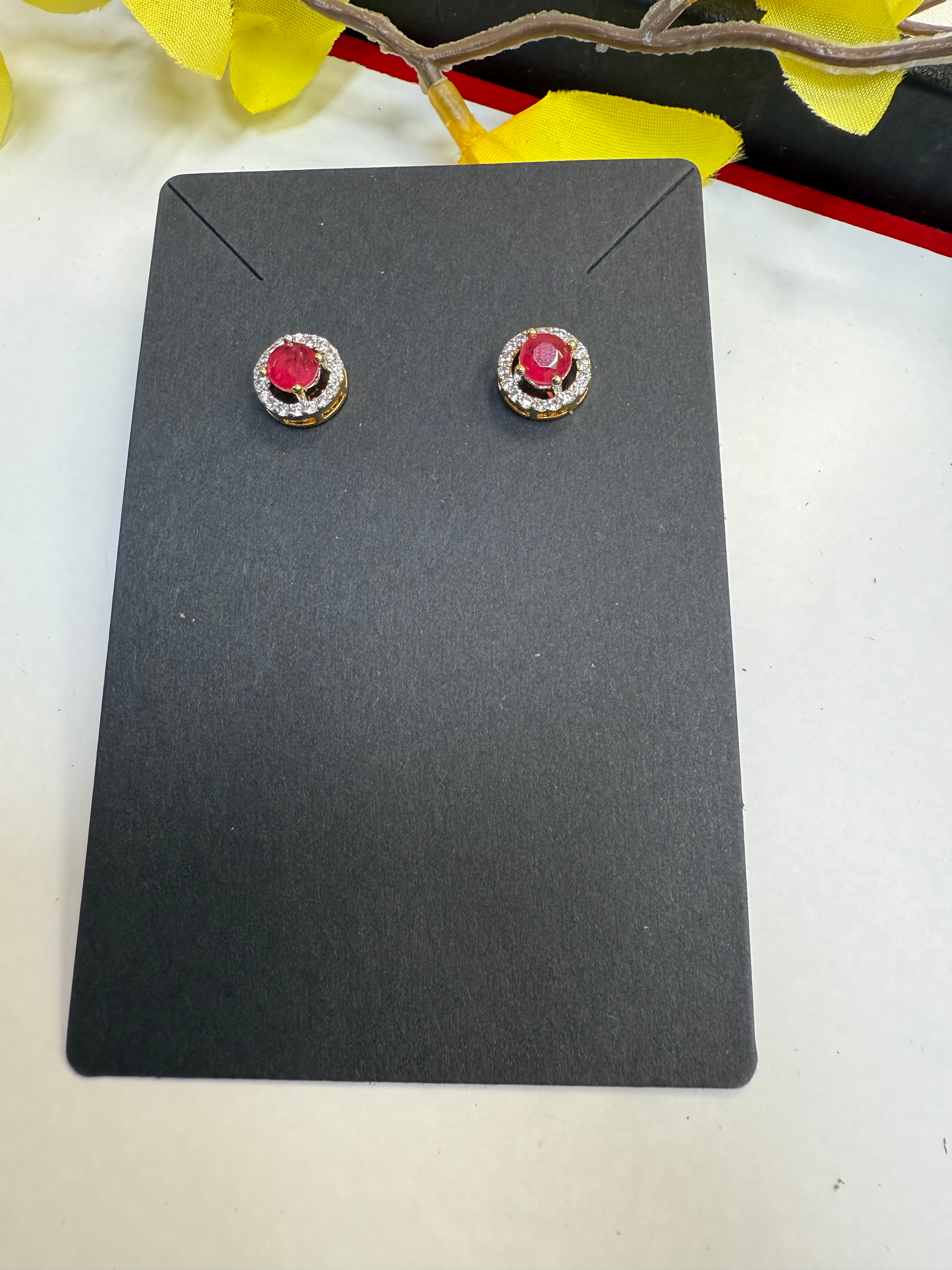 Small circle studs/earrings image 4