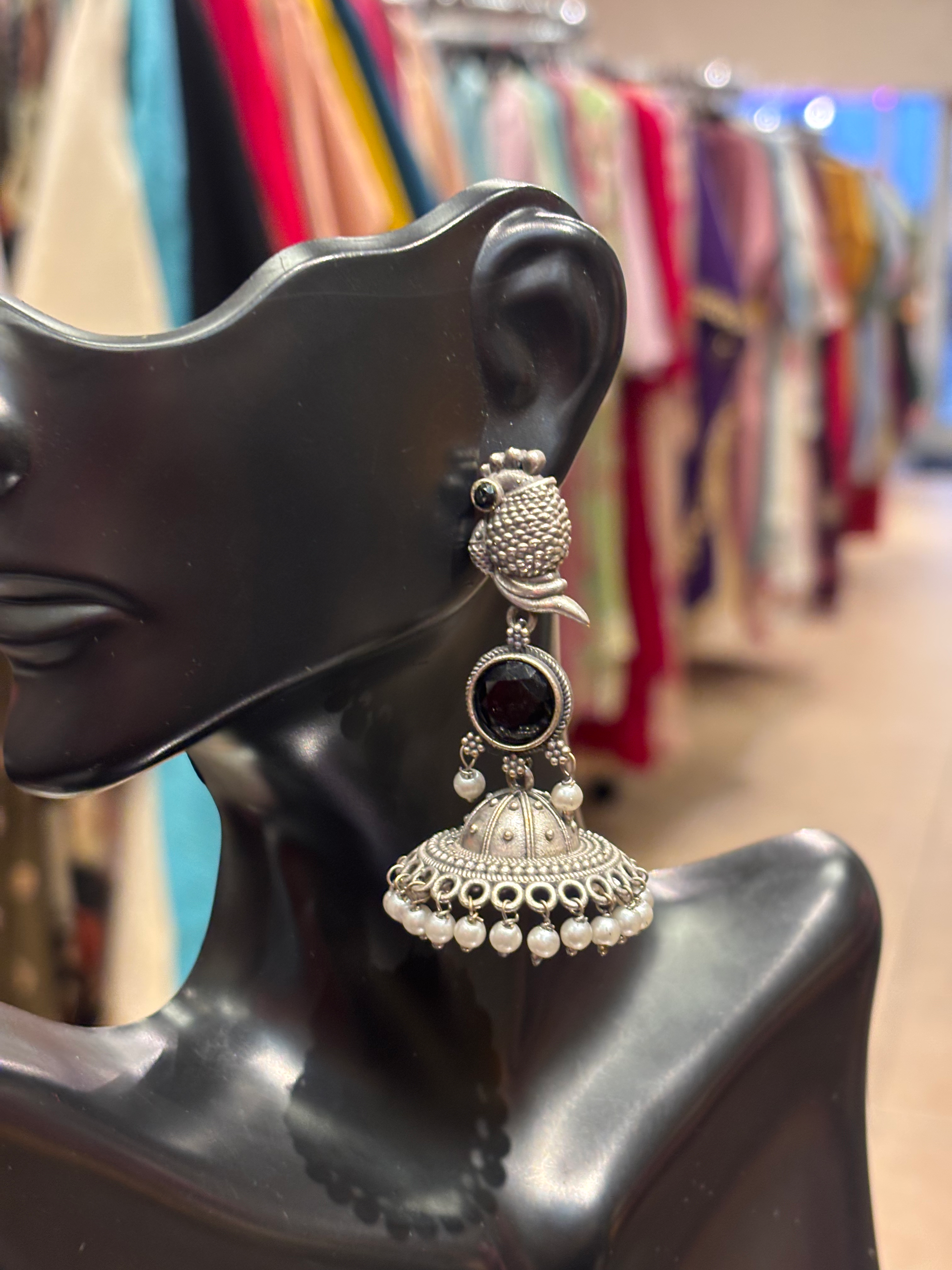 Oxidized Jhumkas/Earrings  image 0