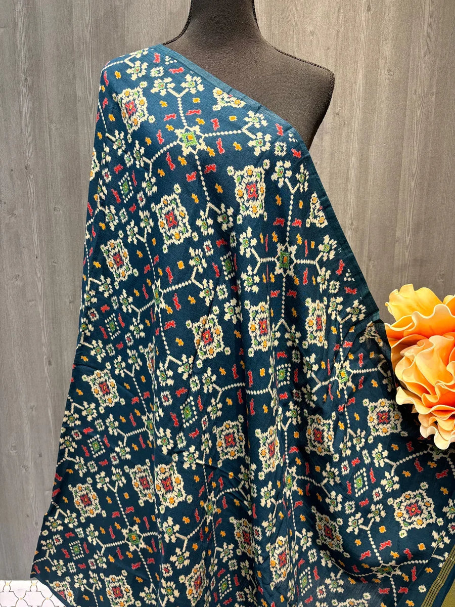 Semi Gajji Silk Dupatta - Radiant Colors