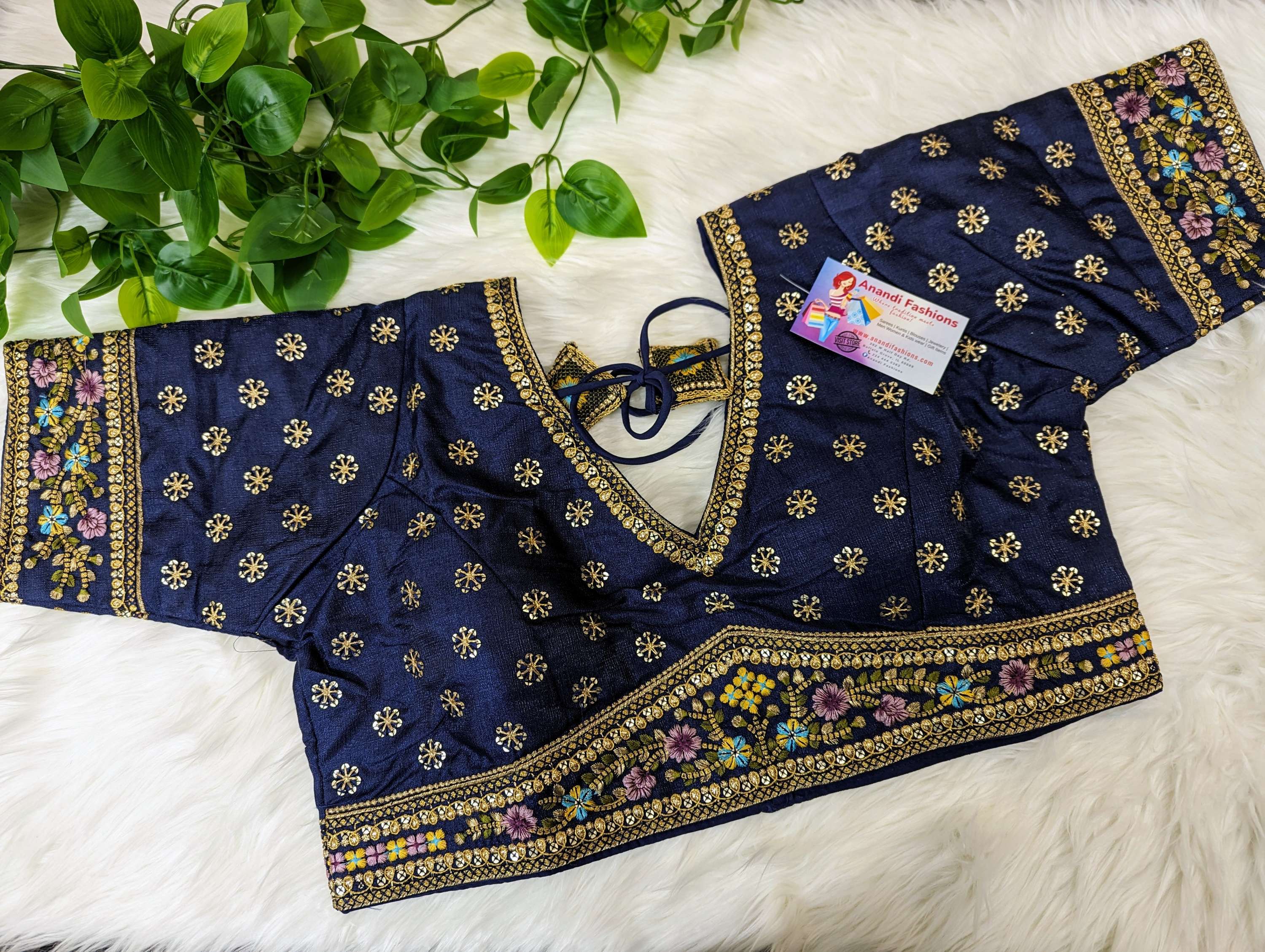 Raw Silk Work blouses size 42 image 1