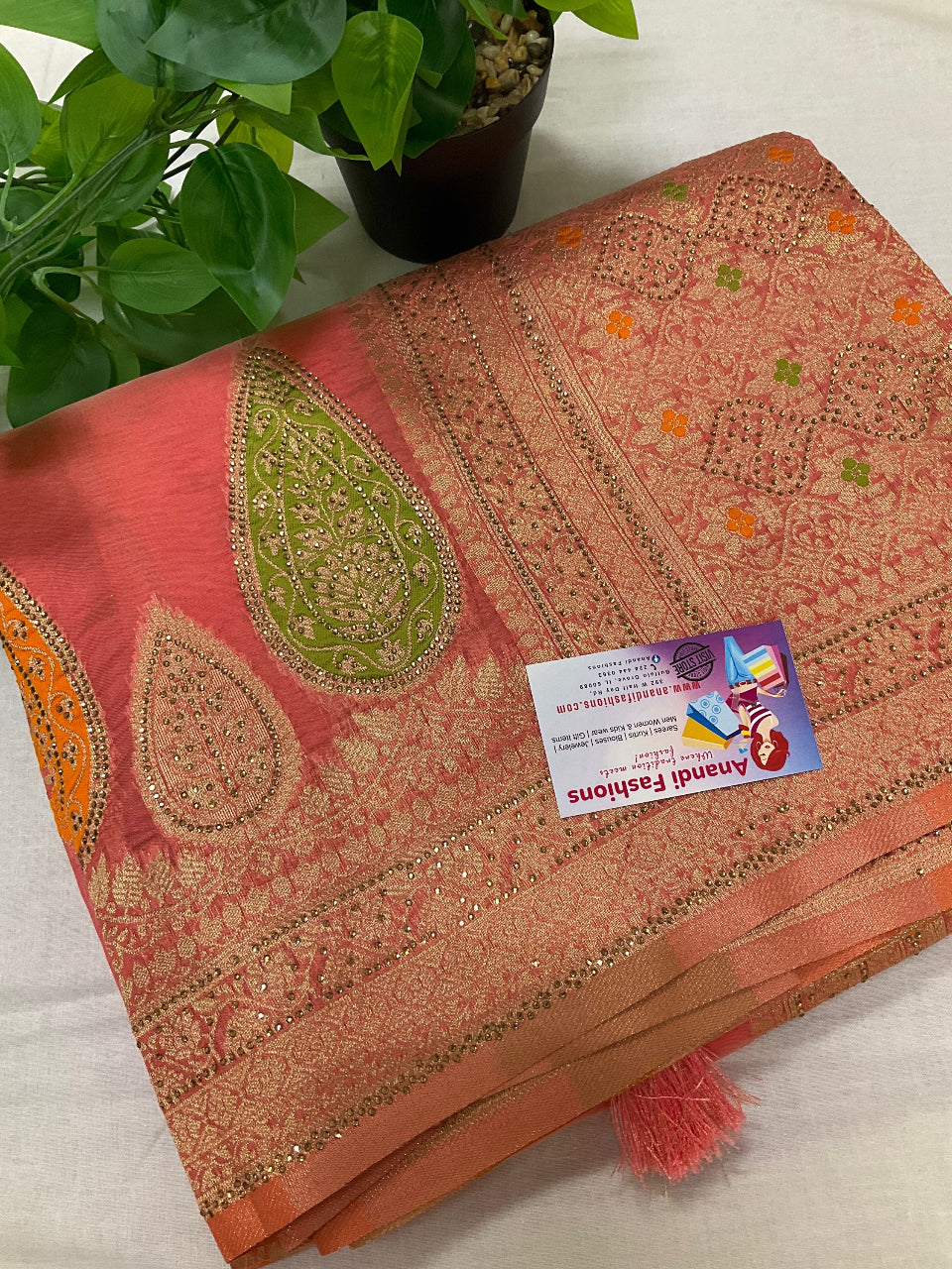 Banarasi Silk Saree- Five Stunning Colors with Great Designs image 0