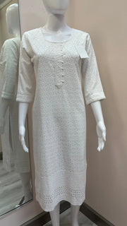 Chikankari Rayon Kurtis - Soft rayon Kurtis with sequence work