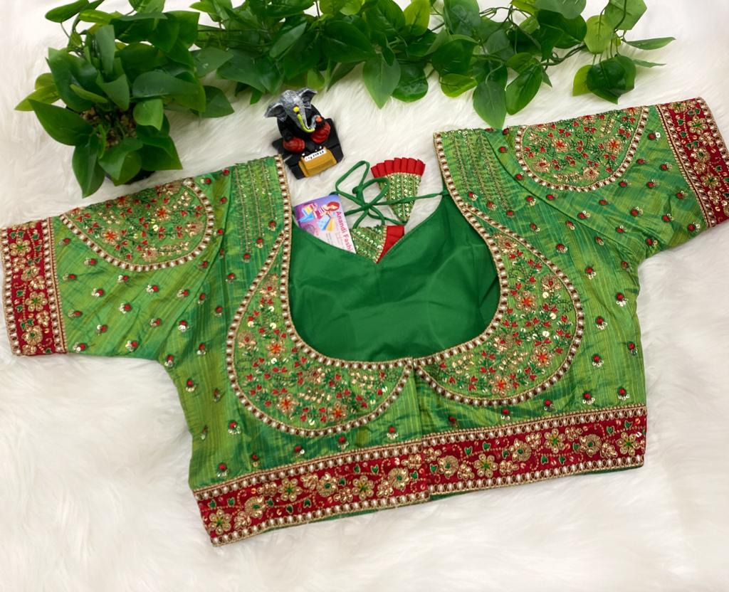 Vibrant Multi Colors Work blouse - Size 40 image 3