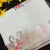 Super net sarees with Swan Design