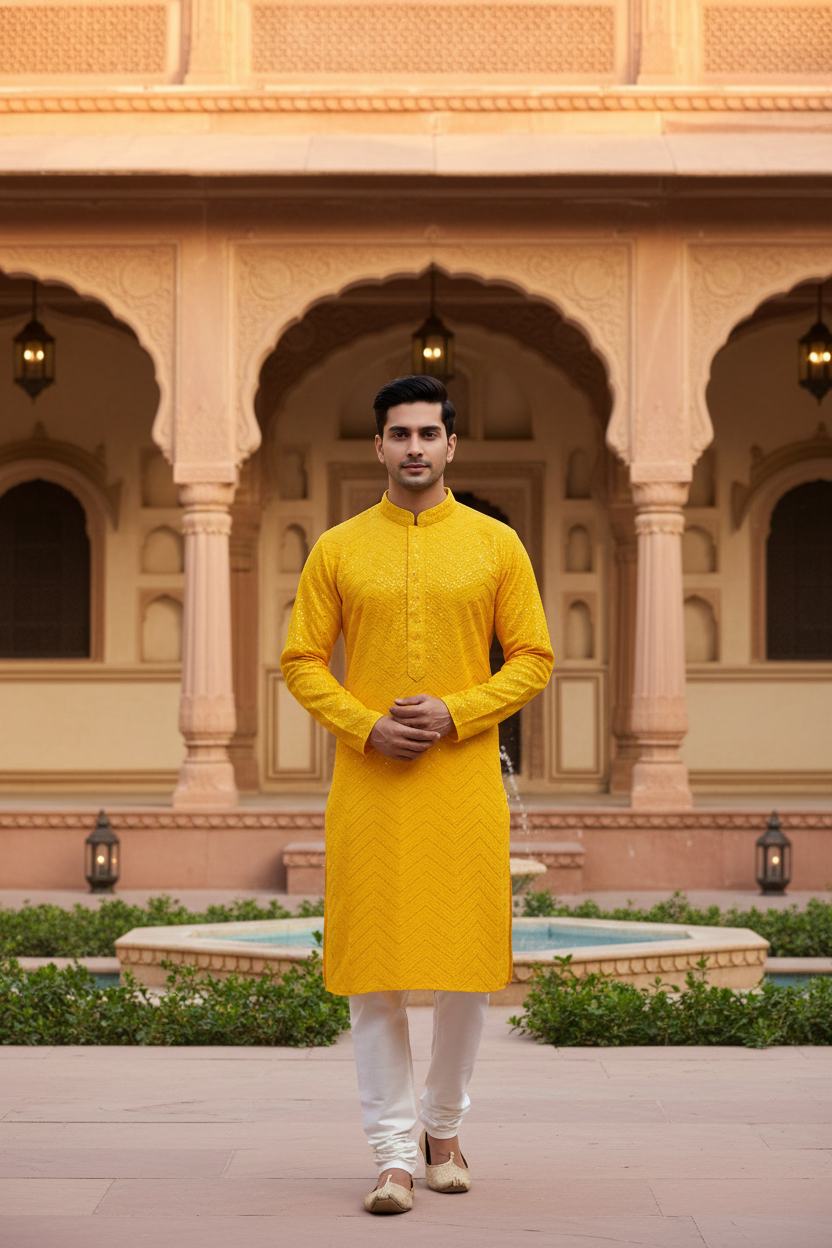 Men’s Sequin Kurta Set