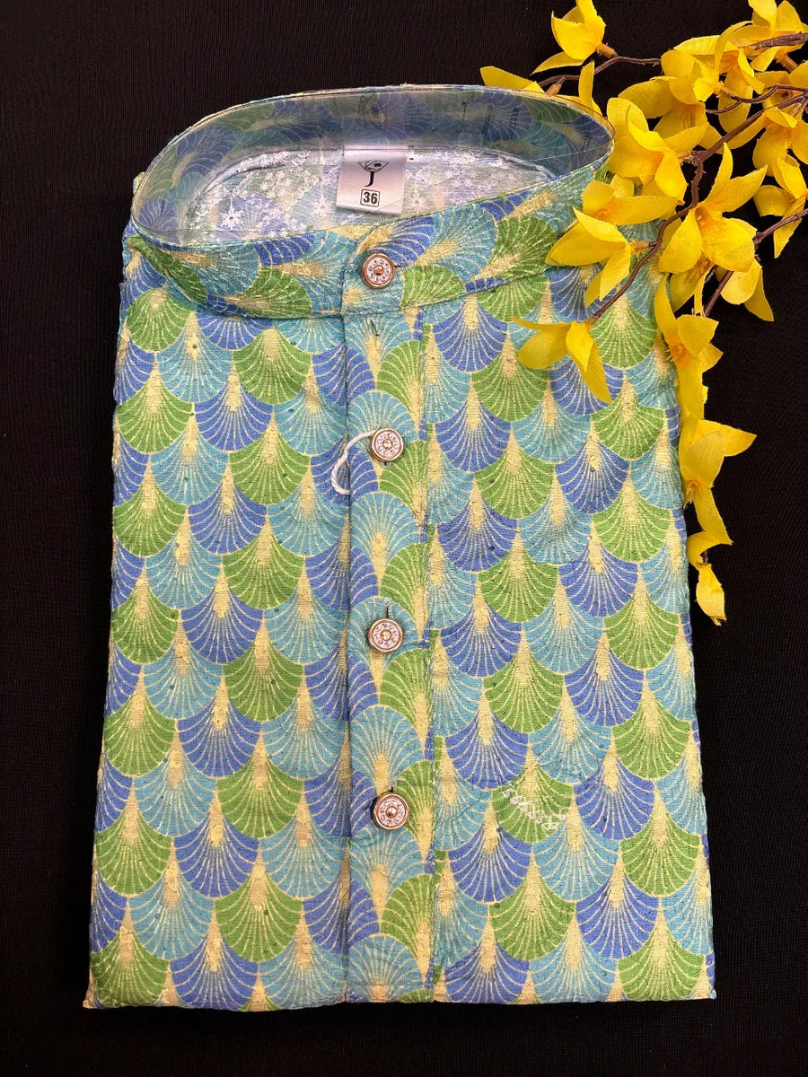 Kashmiri Silk Kurta - Premium Ethnic Wear