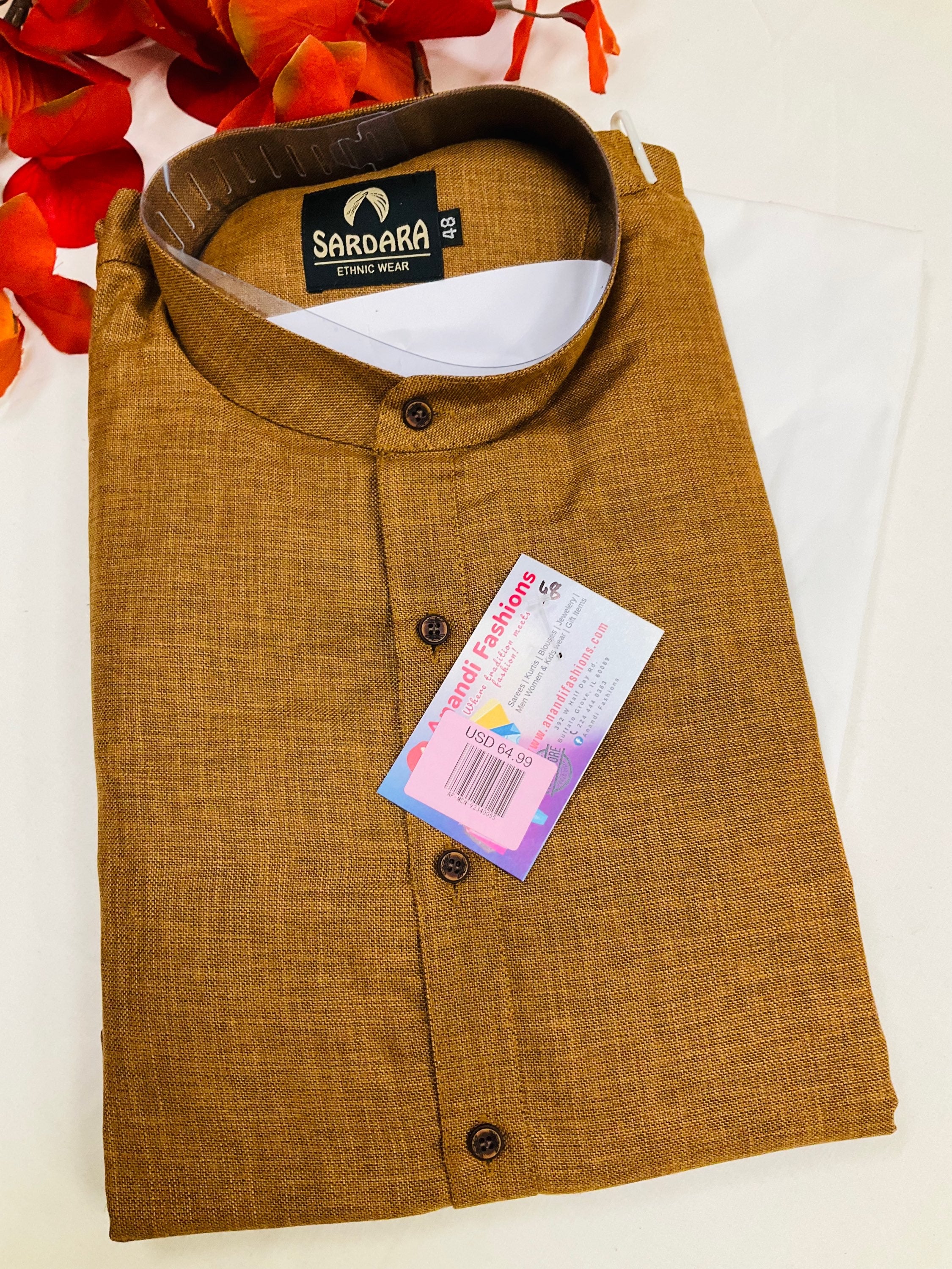 Size 48-Mens Kurta - Mens Lenin Cotton XL sizes with Kurta set image 0