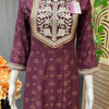 Comfortable Soft Rayon Anarkali Kurti Size 42 - Elegant Embroidery