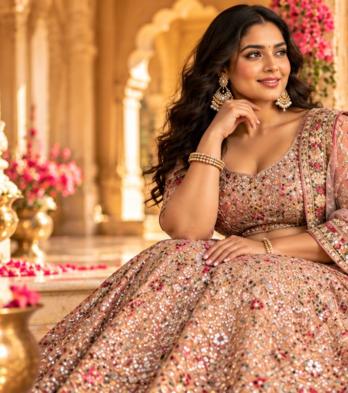 Plus Size Lehenga Sets at Anandi Fashions