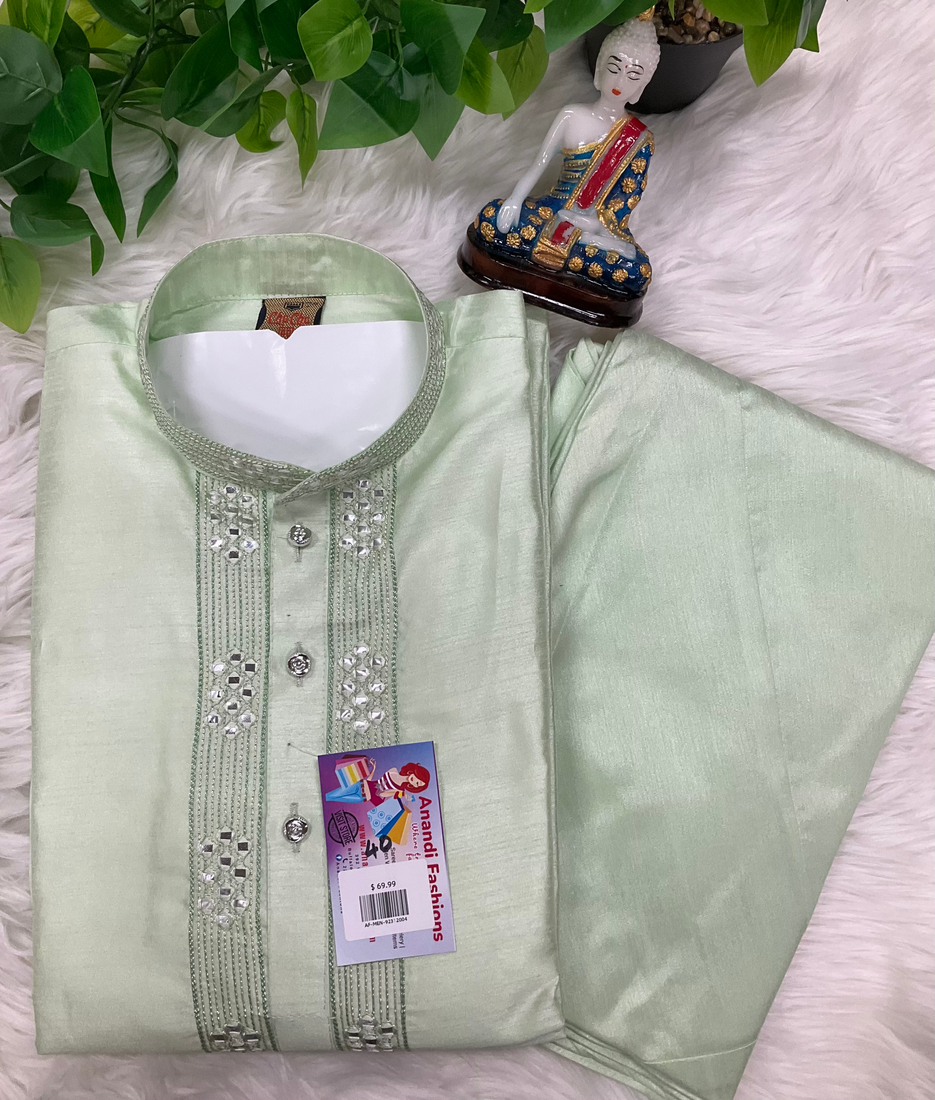 Mens kurta Pajama set - Five Elegant Vibrant Colors Kurta pajama Set image 2