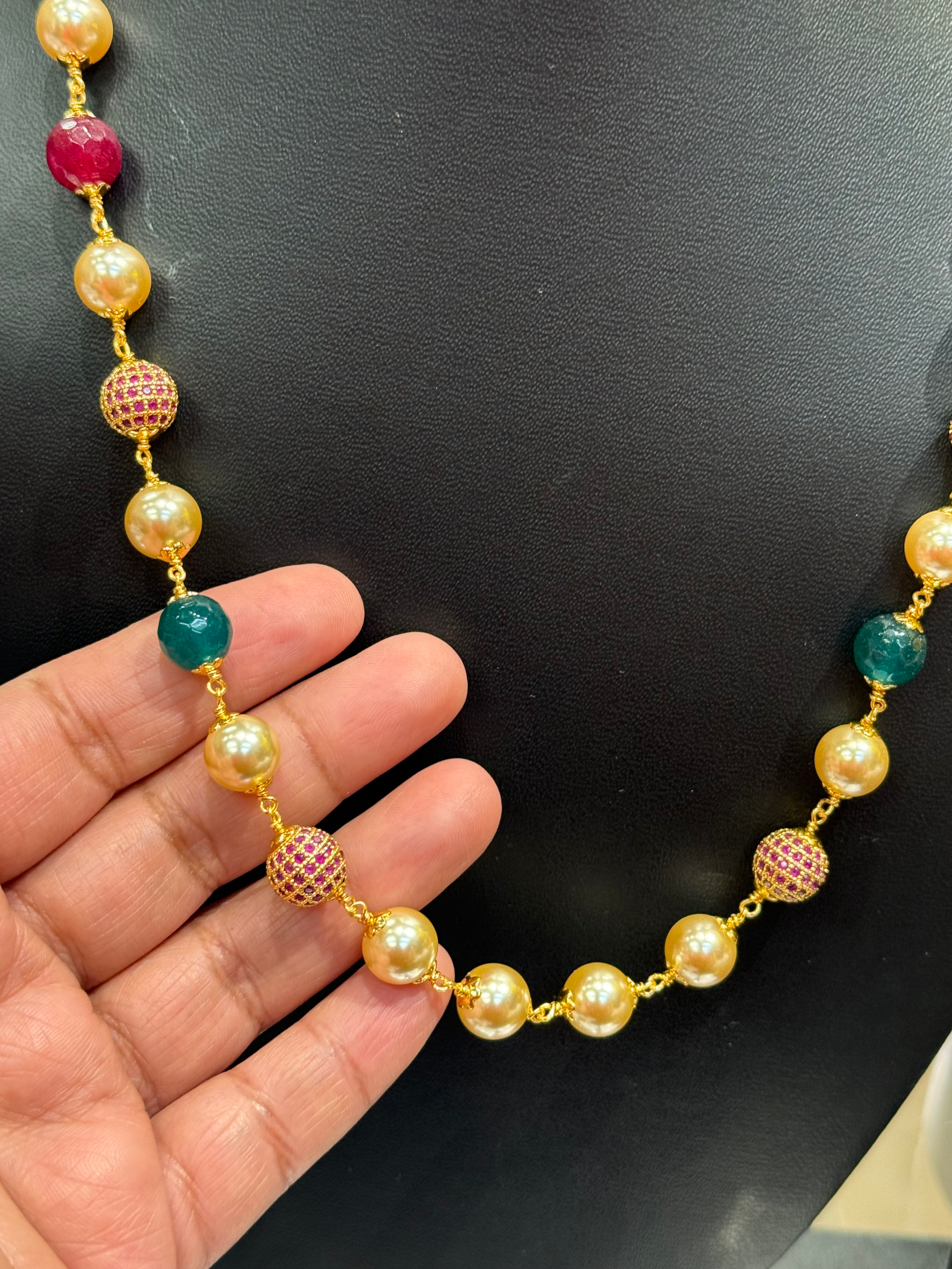 Multicolor Beads - Pearl Mala image 1