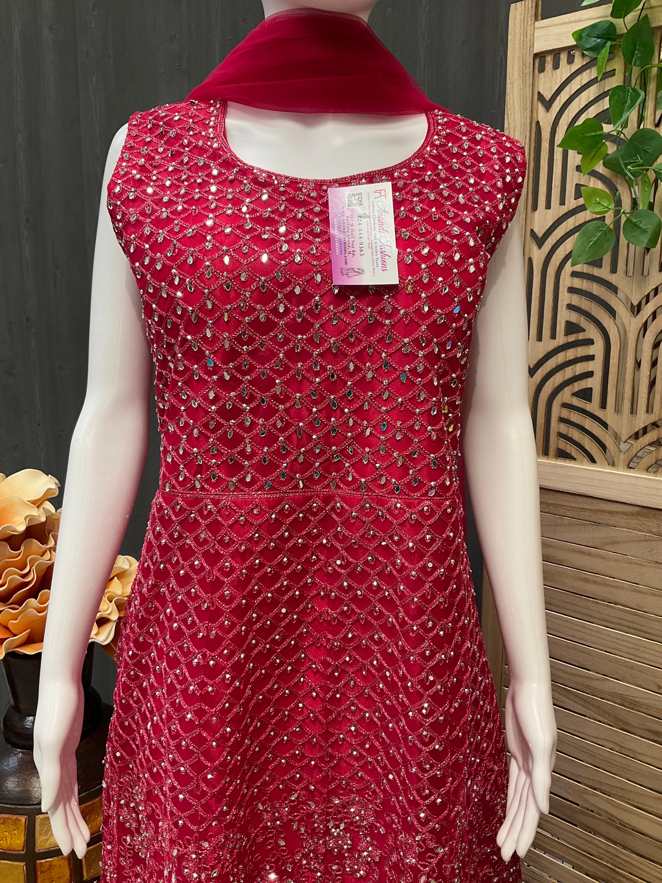 Heavy Party wear Long Dress -Size 42 image 8