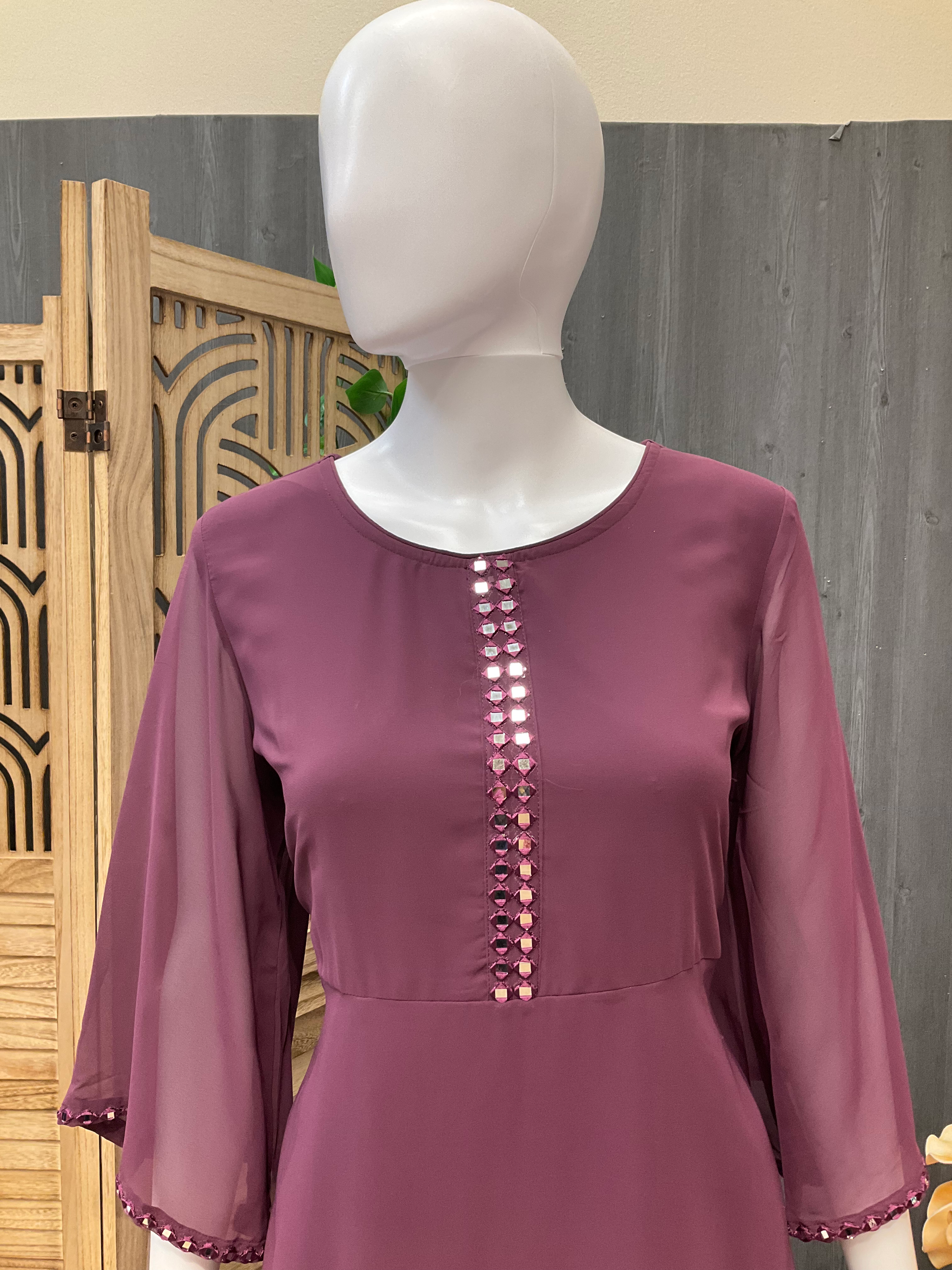 Long Frocks with real mirrors  image 3