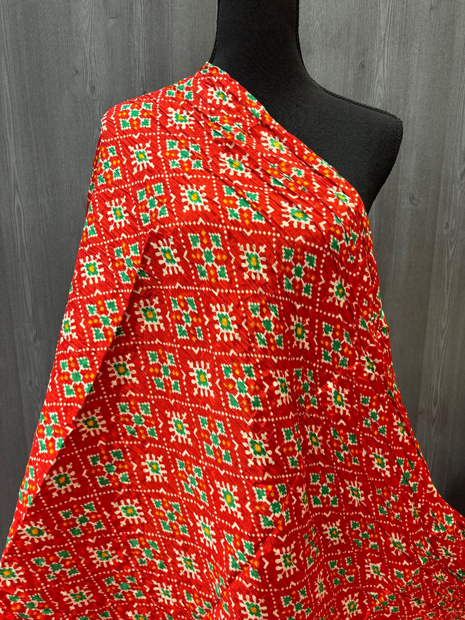 Chinon Dupatta - Textured Elegance in Printed Crushed Chinon Dupattas image 1
