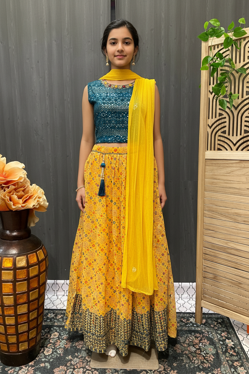 Teenage Girls Georgette Lehenga set