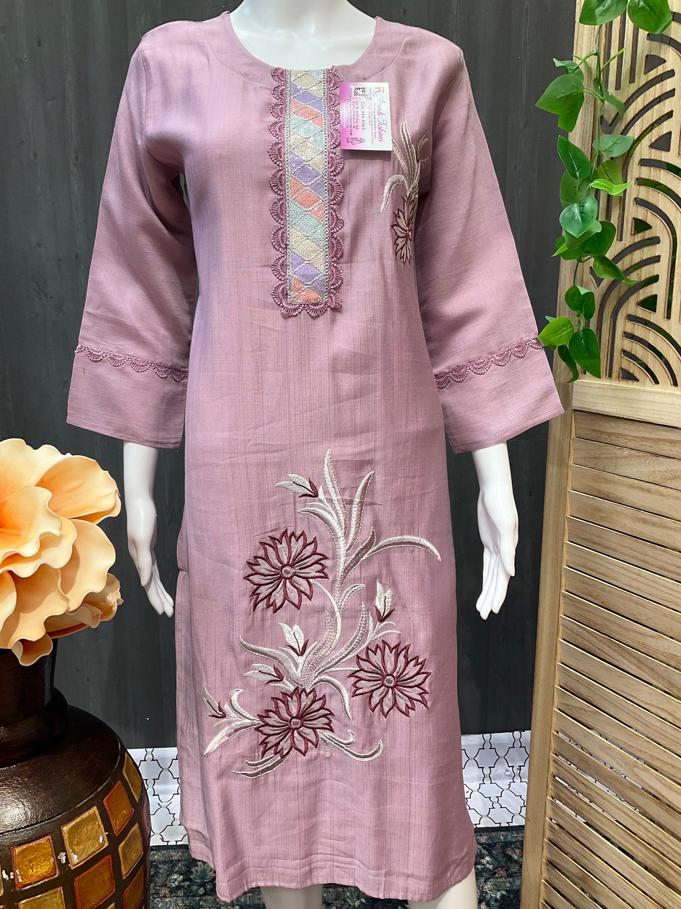 Embroidery Work Kurtis image 5
