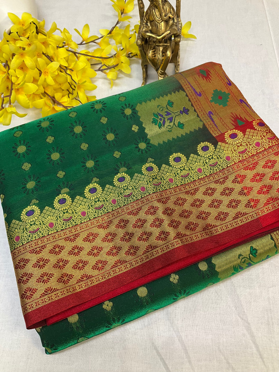 paithani Sarees - peshwai Nawari  Saree 9 yards image 6
