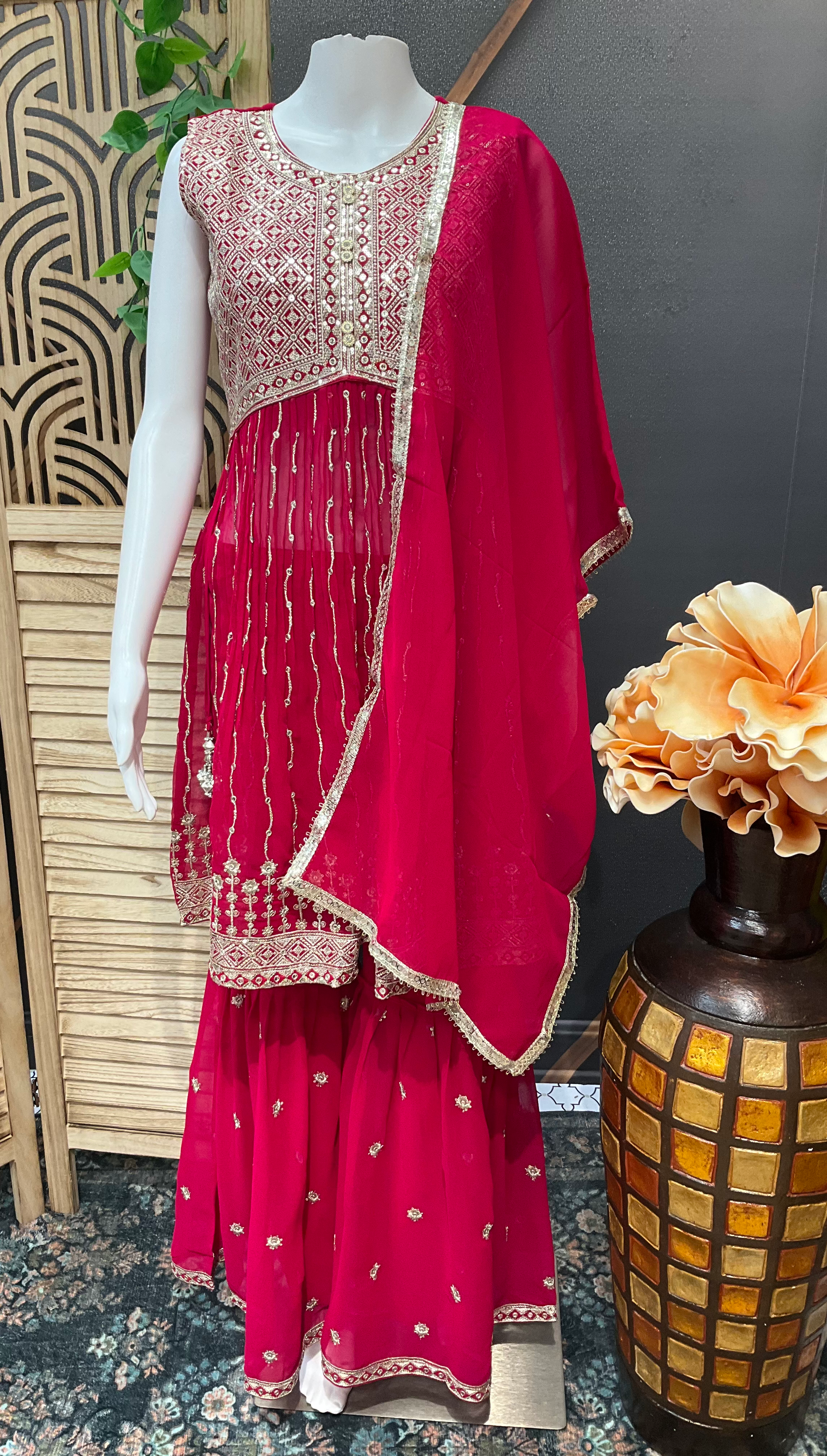 Teenage Girls Party Wear sharara sets image 0