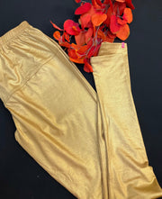 Shimmery Gold Stretchable Leggings