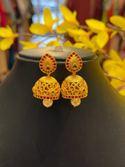 MattFinish Jhumkas/Earrings