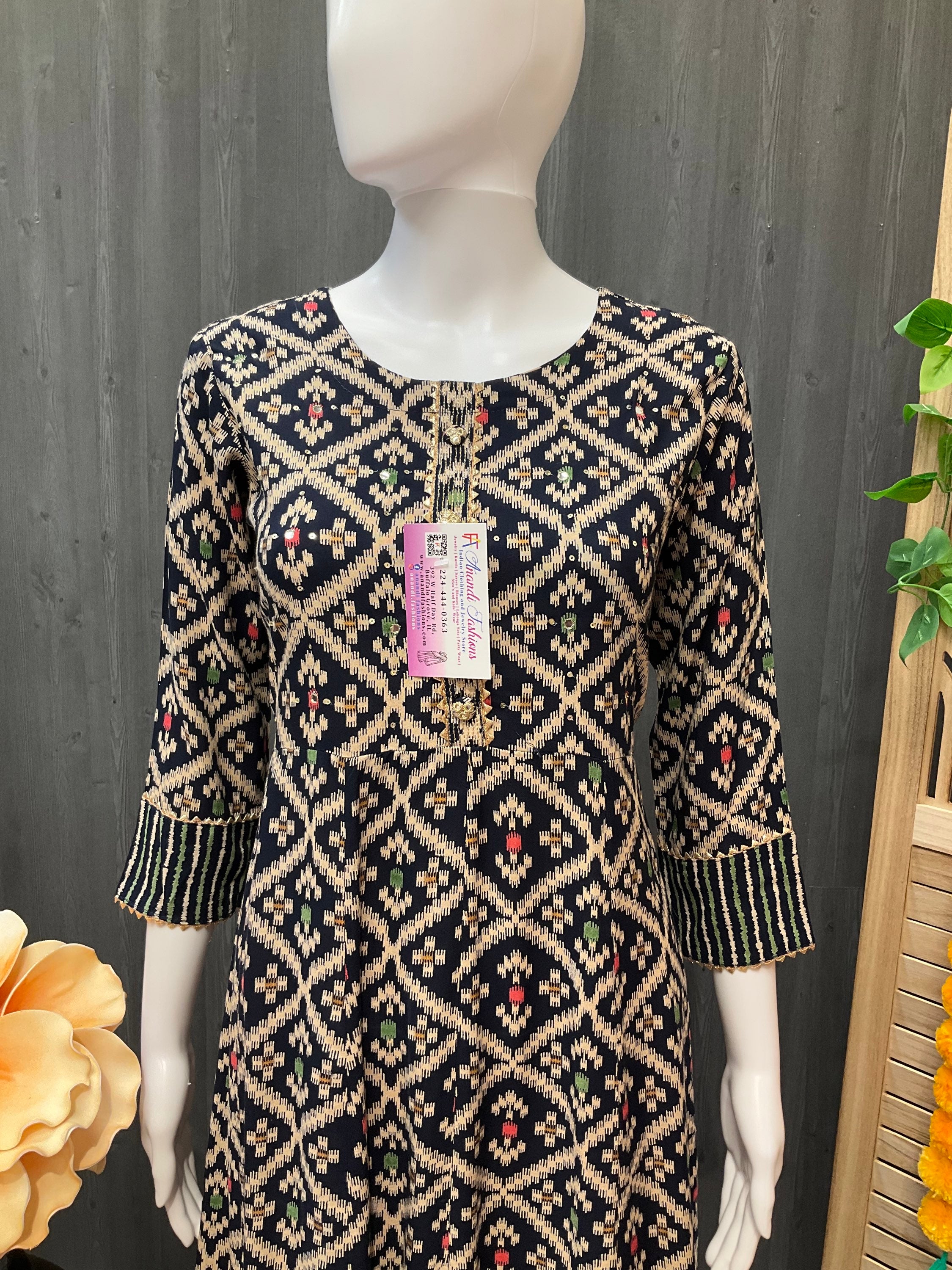 Pure Cotton Anarkali Kurtis image 1