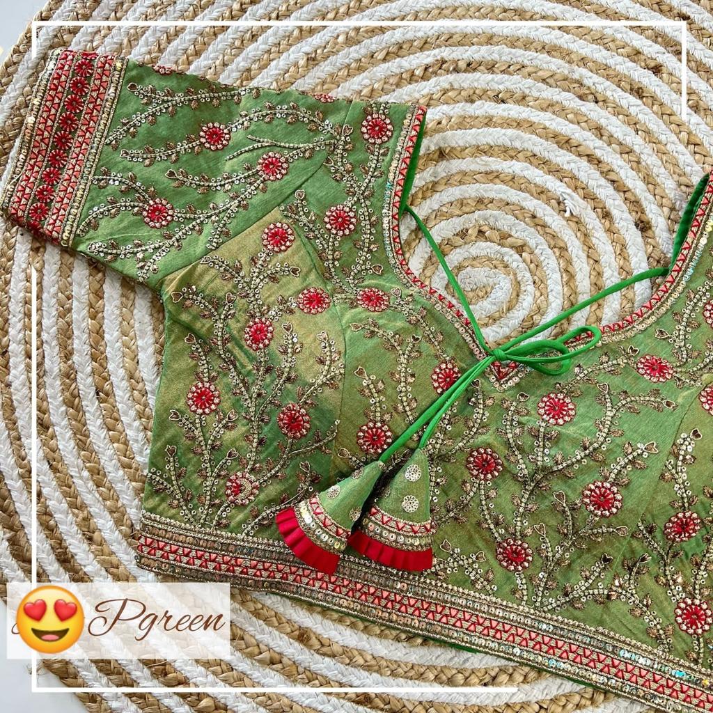 Vibrant Ready made Work Blouse image 2