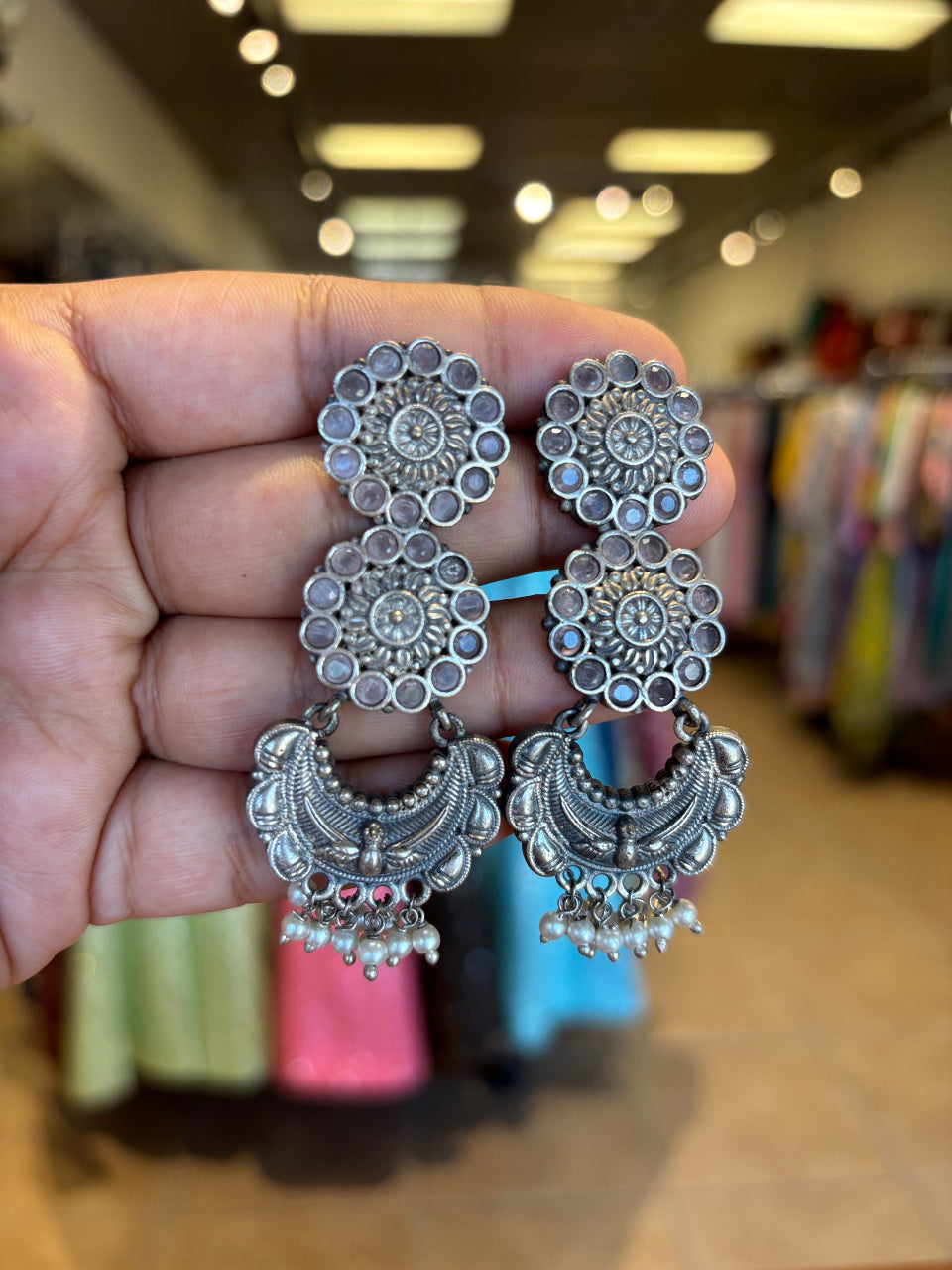 Premium Quality - German Silver Earrings image 3