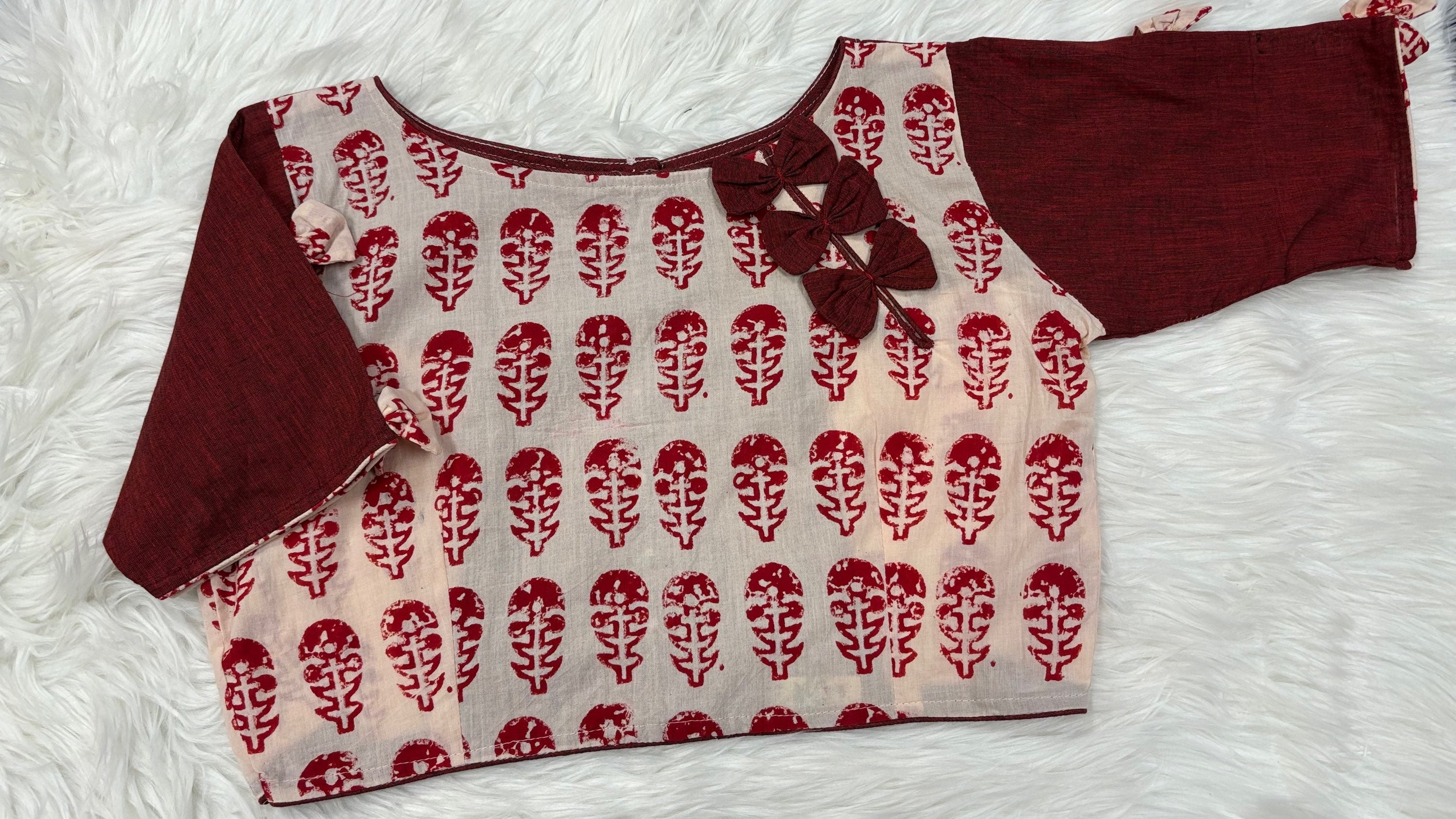 Kalamkari Blouse - Pure Cotton Kalamkari Print Blouse image 1